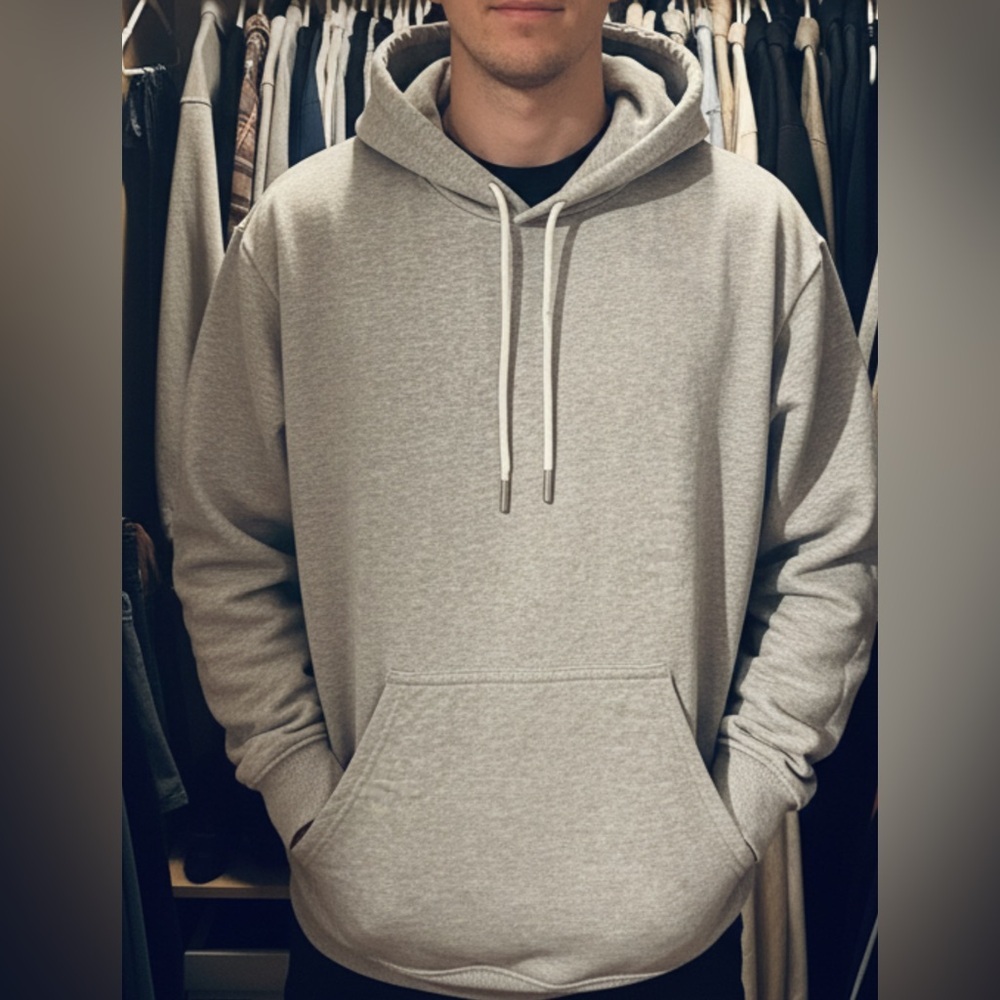 H&M  Gray Hoodie Sweatshirt size Large